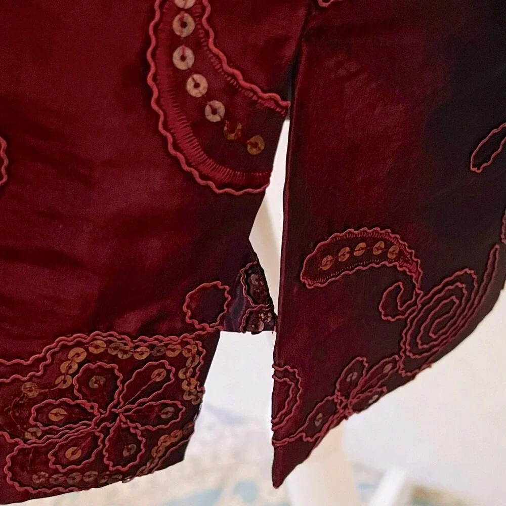 SUSAN GRAVER PLUS 1X EMBROIDERY ARTISITC‎ WHIMISICAL LINED LIGHTWEIGHT JACKET